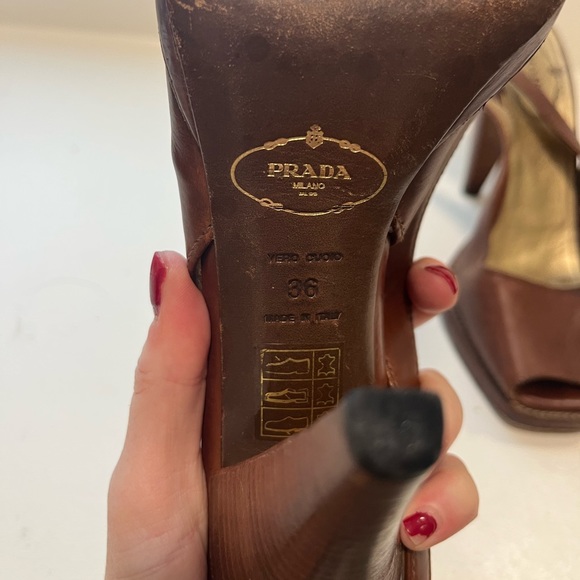 Prada slingback platform heels size 36 - Picture 4 of 5